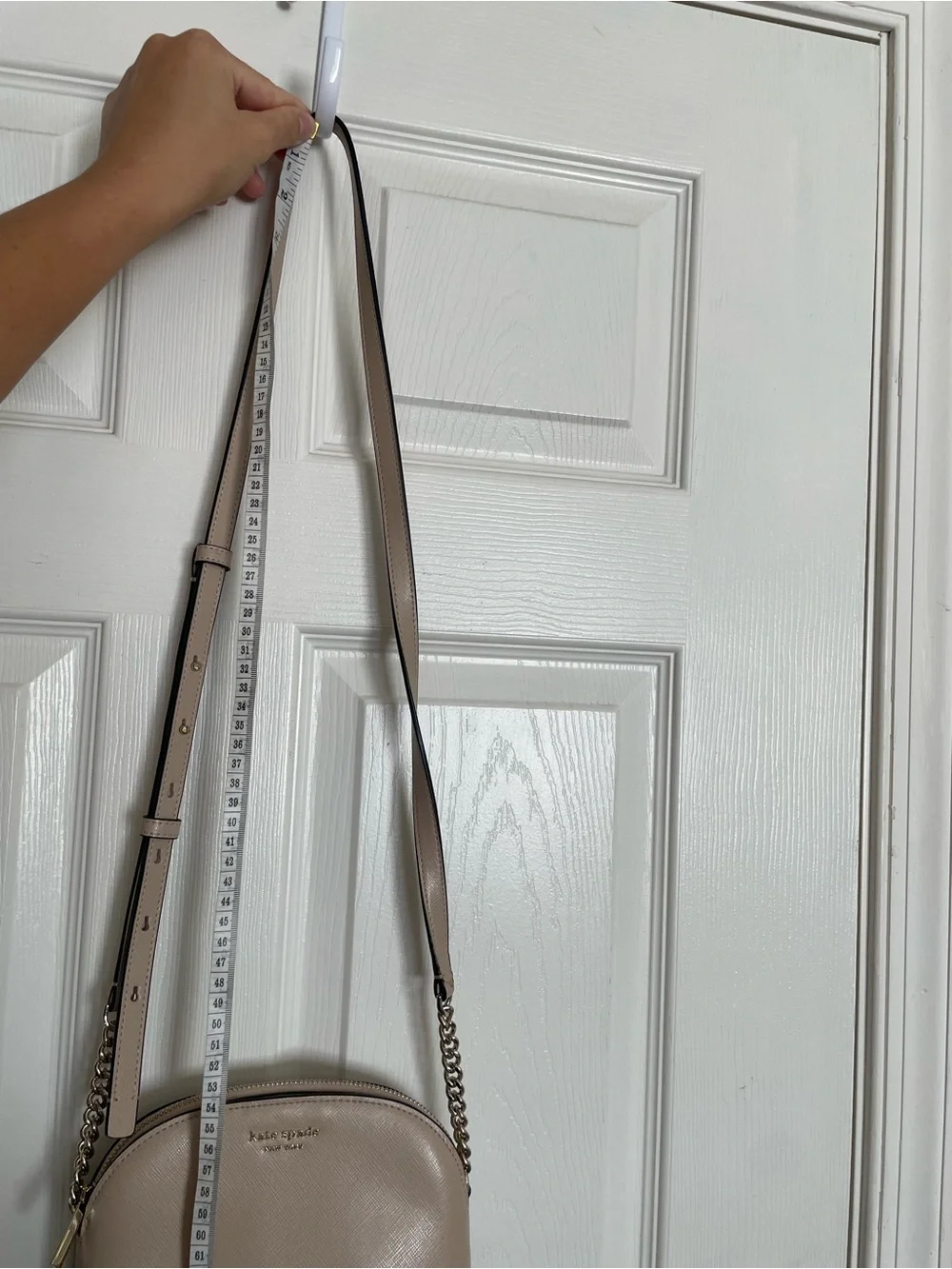 Kate Spade Women's Small Dome Crossbody Soencer Bag in Taupe and Black